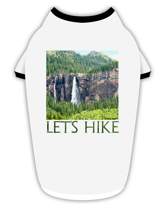 Beautiful Cliffs - Lets Hike Stylish Cotton Dog Shirt by TooLoud-Dog Shirt-TooLoud-White-with-Black-Small-Davson Sales