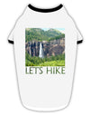 Beautiful Cliffs - Lets Hike Stylish Cotton Dog Shirt by TooLoud-Dog Shirt-TooLoud-White-with-Black-Small-Davson Sales