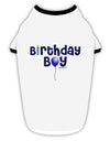Birthday Boy - Candle and Balloon Stylish Cotton Dog Shirt by TooLoud-Dog Shirt-TooLoud-White-with-Black-Small-Davson Sales