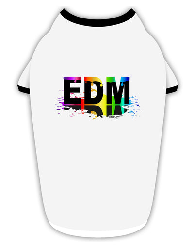 Paint EDM Stylish Cotton Dog Shirt-Dog Shirt-TooLoud-White-with-Black-Small-Davson Sales