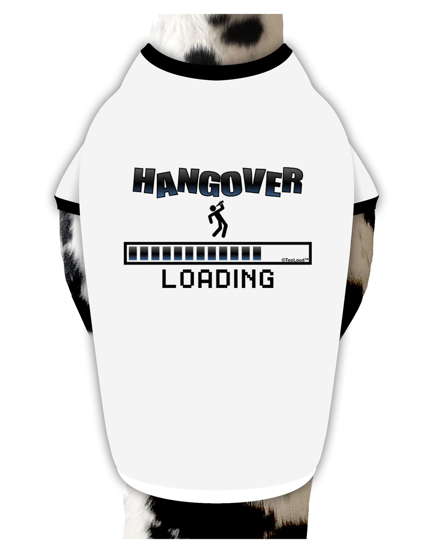 Hangover Loading Dog Shirt-Dog Shirt-TooLoud-White-with-Black-Small-Davson Sales