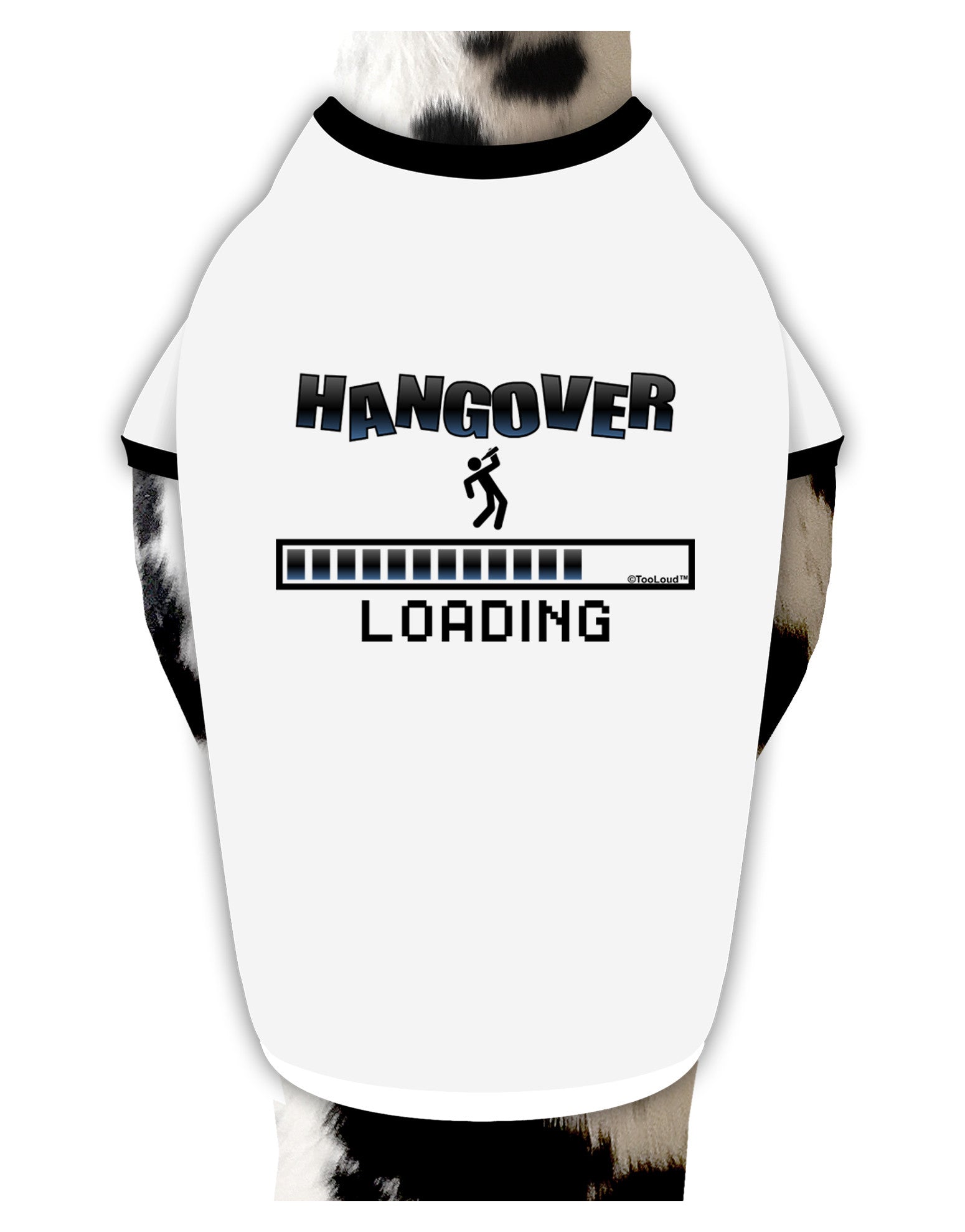 Hangover Loading Dog Shirt-Dog Shirt-TooLoud-White-with-Black-Small-Davson Sales