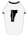 Vermont - United States Shape Stylish Cotton Dog Shirt by TooLoud-Dog Shirt-TooLoud-White-with-Black-Small-Davson Sales