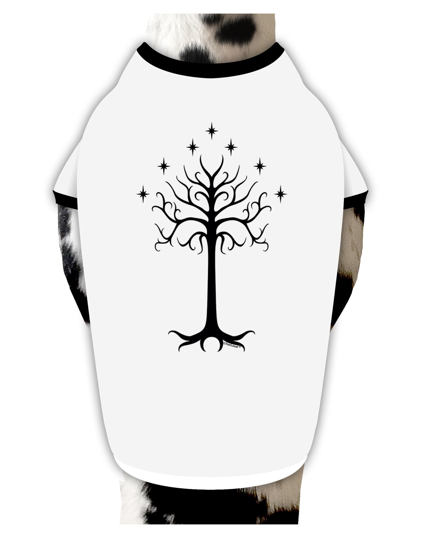 The Royal White Tree Dog Shirt by TooLoud-Dog Shirt-TooLoud-White-with-Black-Small-Davson Sales