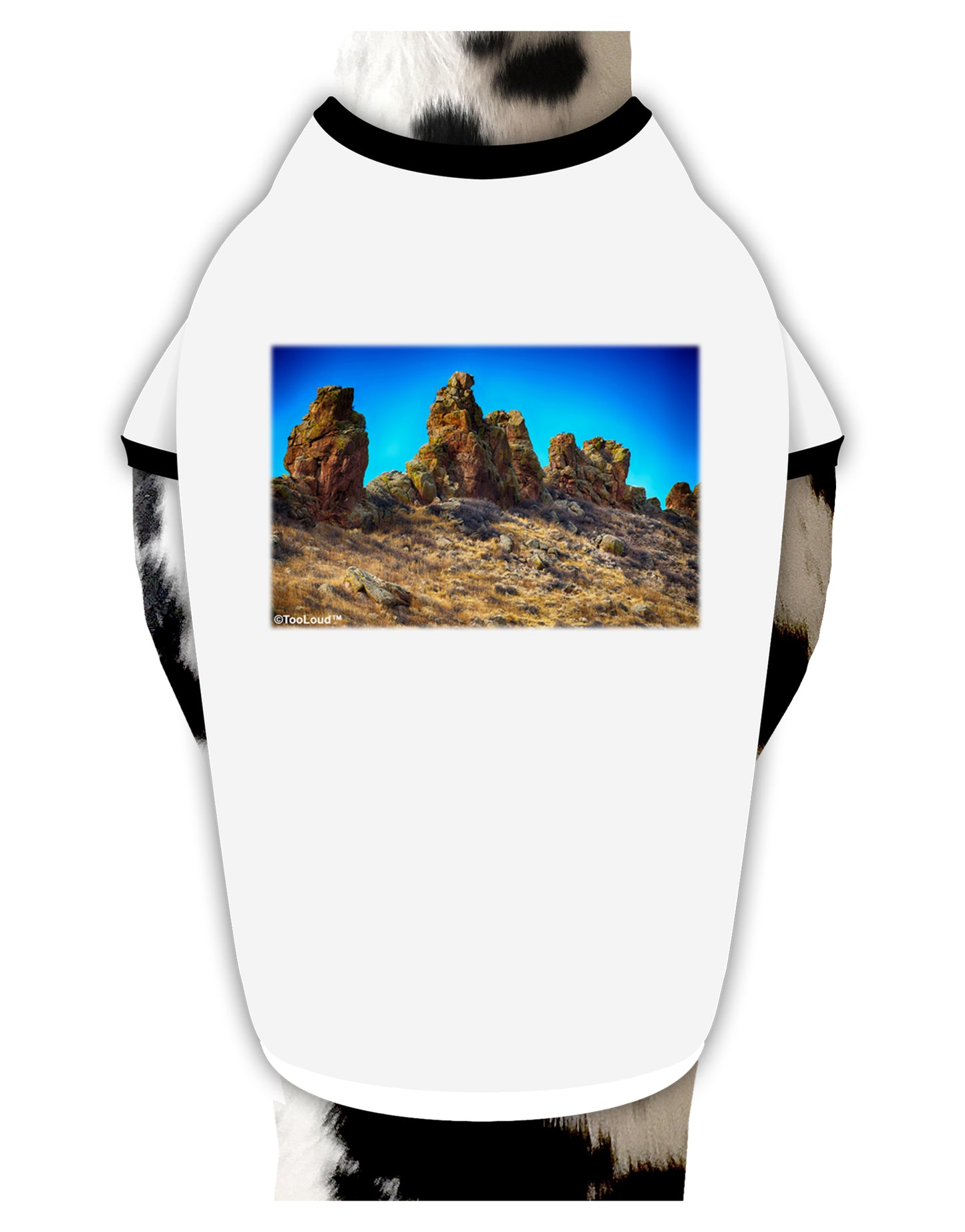 Crags in Colorado Dog Shirt by TooLoud-Dog Shirt-TooLoud-White-with-Black-Small-Davson Sales