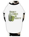 TooLoud Don't Worry Be Hoppy Dog Shirt-Dog Shirt-TooLoud-White-with-Black-Small-Davson Sales