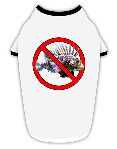 No Lionfish Stylish Cotton Dog Shirt-Dog Shirt-TooLoud-White-with-Black-Small-Davson Sales