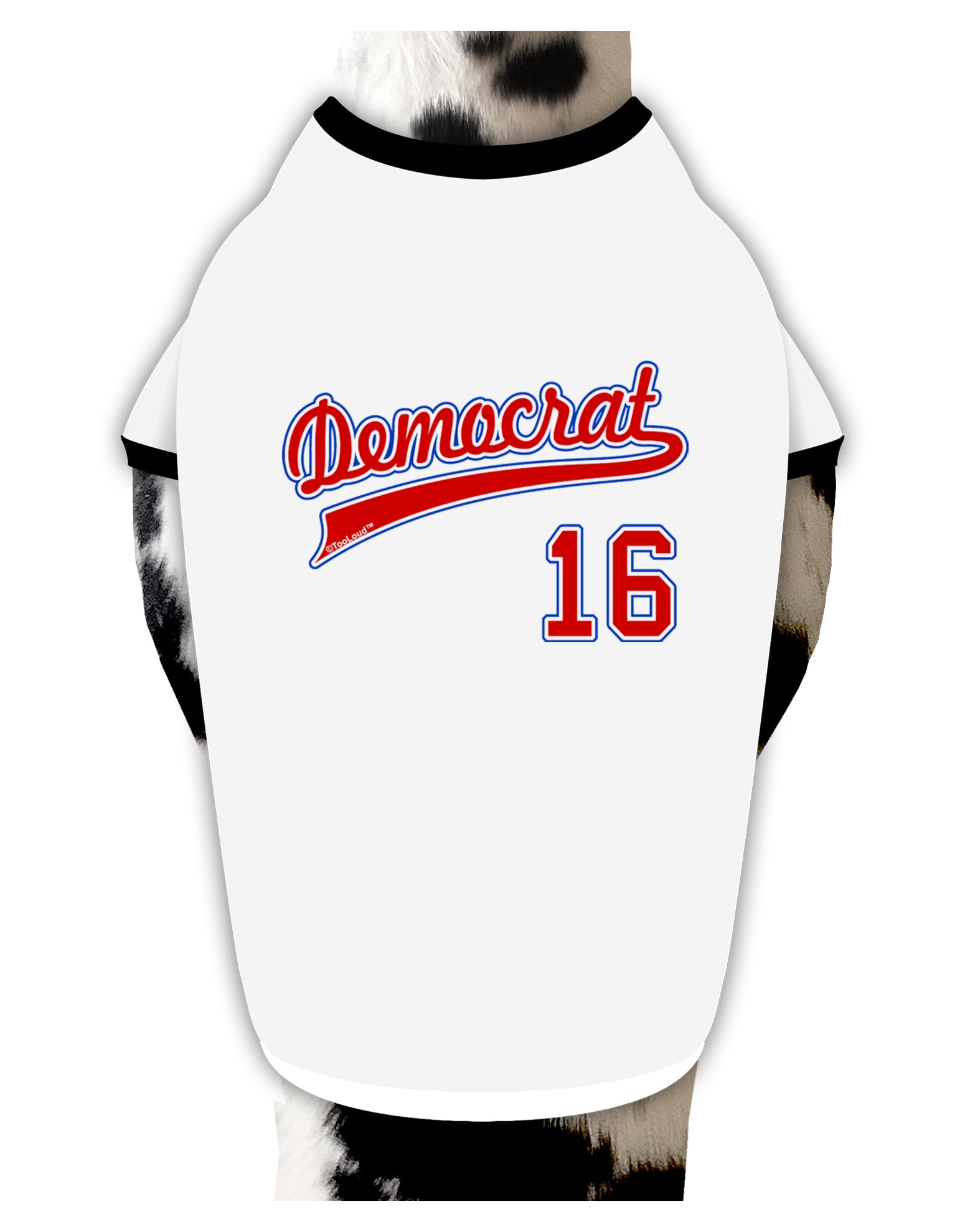Democrat Jersey 16 Dog Shirt by TooLoud-Dog Shirt-TooLoud-White-with-Black-Small-Davson Sales