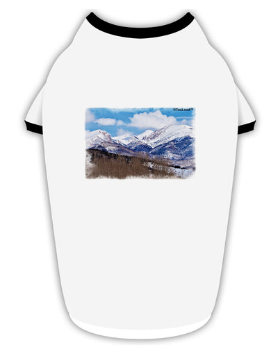 Pikes Peak Stylish Cotton Dog Shirt-Dog Shirt-TooLoud-White-with-Black-Small-Davson Sales