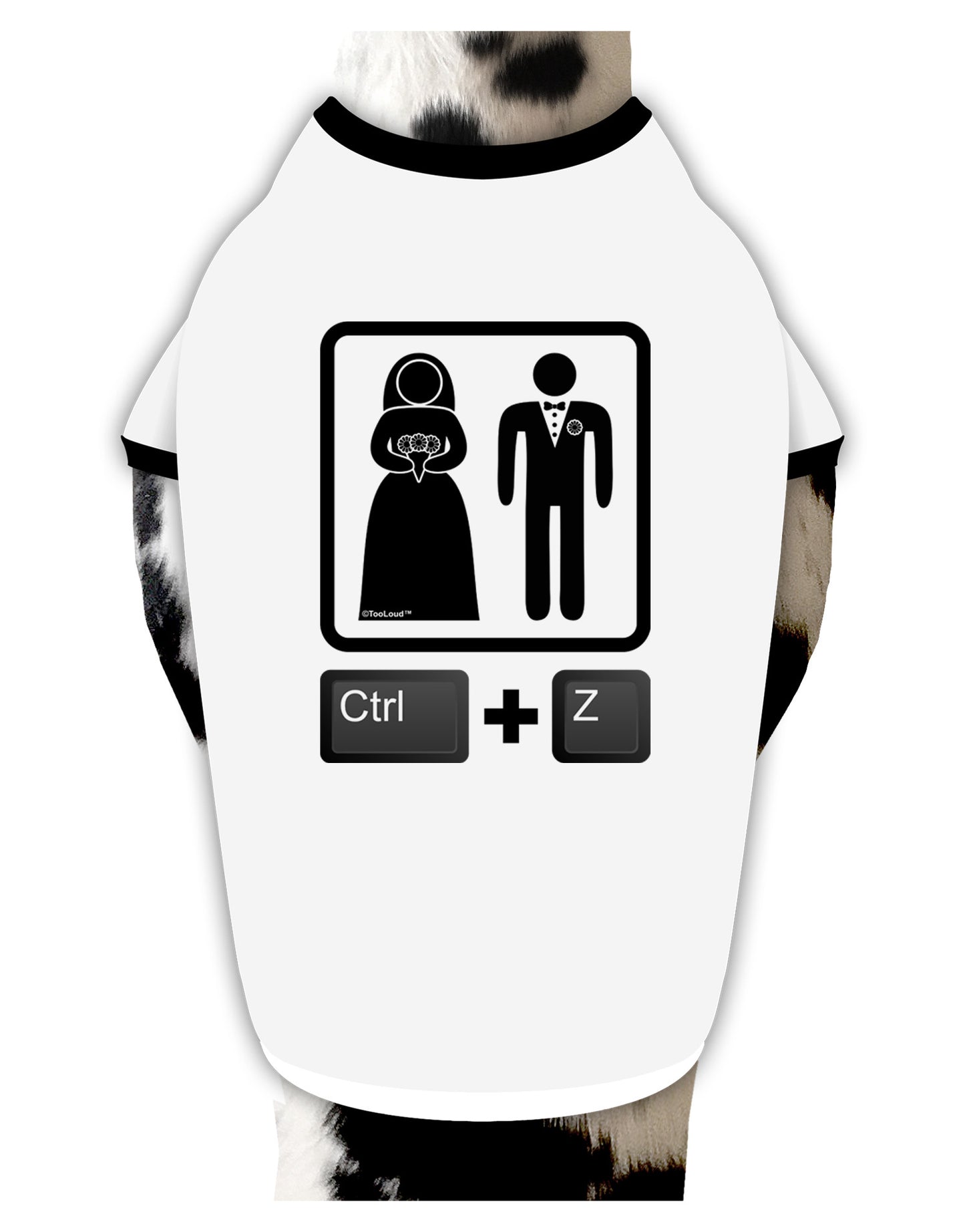 Ctrl Z - Marriage Dog Shirt-Dog Shirt-TooLoud-White-with-Black-Small-Davson Sales