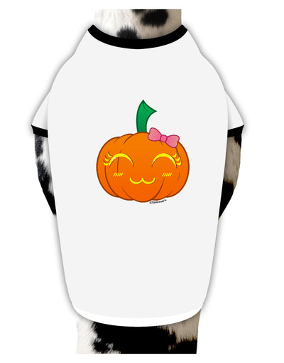 Kyu-T Face Pumpkin Dog Shirt by TooLoud-Dog Shirt-TooLoud-White-with-Black-Small-Davson Sales