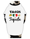Tacos & Tequila Dog Shirt-Dog Shirt-TooLoud-White-with-Black-Small-Davson Sales