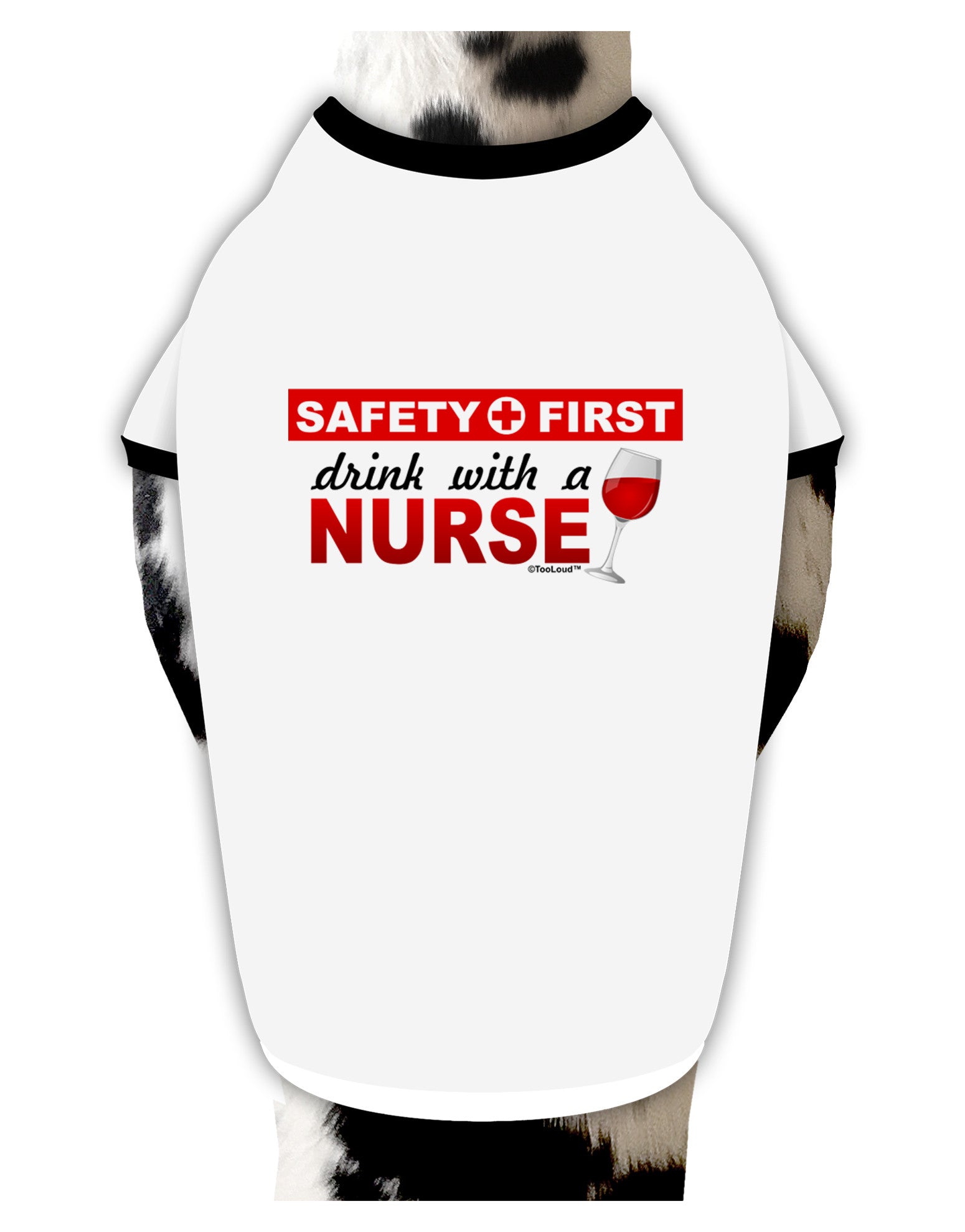 Drink With A Nurse Dog Shirt-Dog Shirt-TooLoud-White-with-Black-Small-Davson Sales