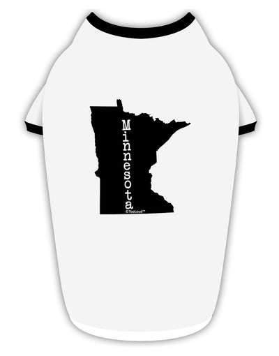 Minnesota - United States Shape Stylish Cotton Dog Shirt-Dog Shirt-TooLoud-White-with-Black-Small-Davson Sales