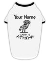 Personalized Cabin 6 Athena Stylish Cotton Dog Shirt by-Dog Shirt-TooLoud-White-with-Black-Small-Davson Sales