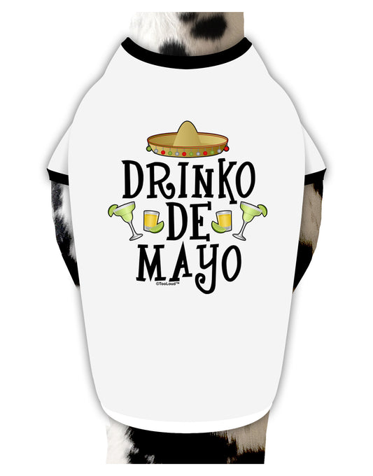 Drinko De Mayo Dog Shirt-Dog Shirt-TooLoud-White-with-Black-Small-Davson Sales