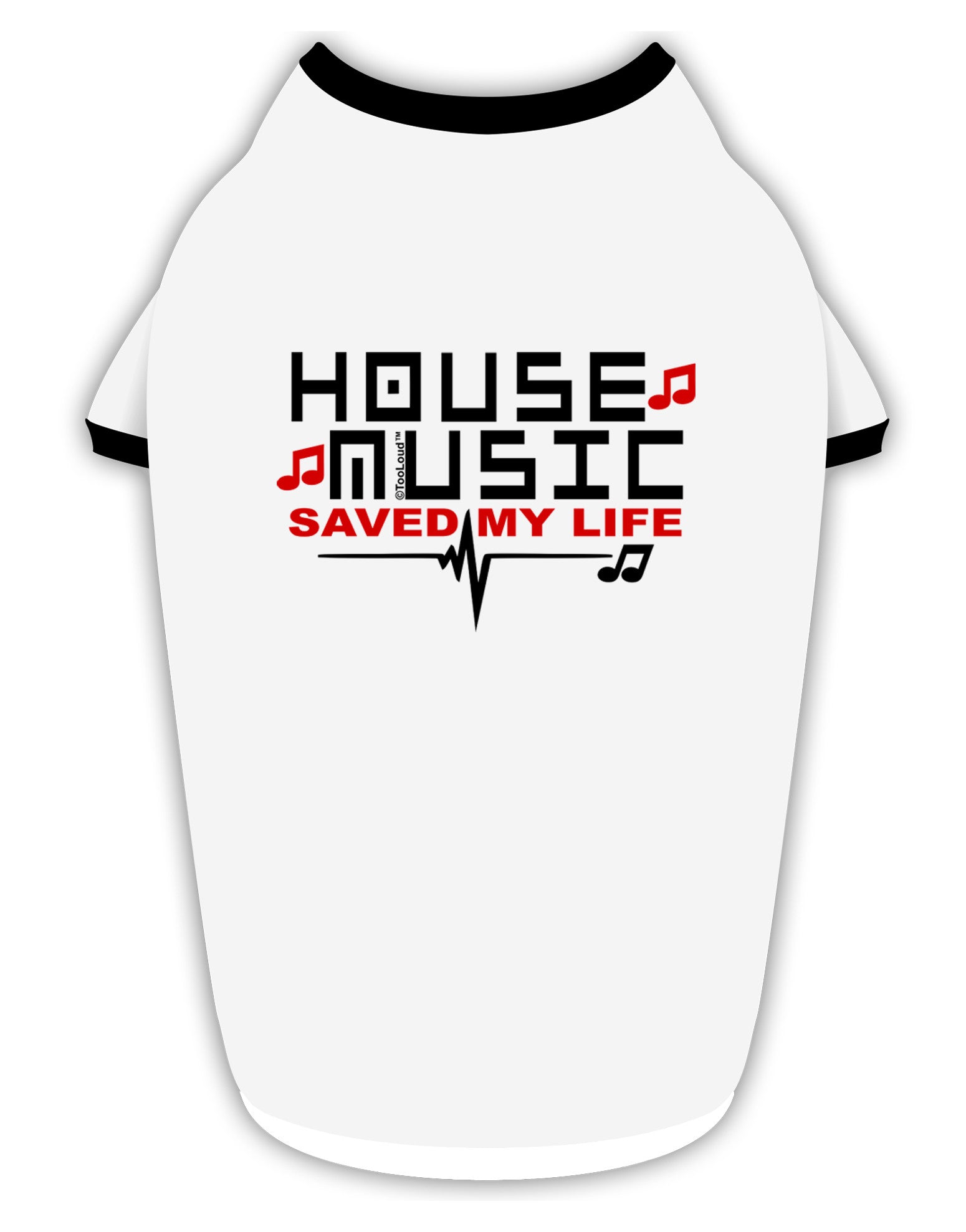 House Saved My Life Stylish Cotton Dog Shirt-Dog Shirt-TooLoud-White-with-Black-Small-Davson Sales