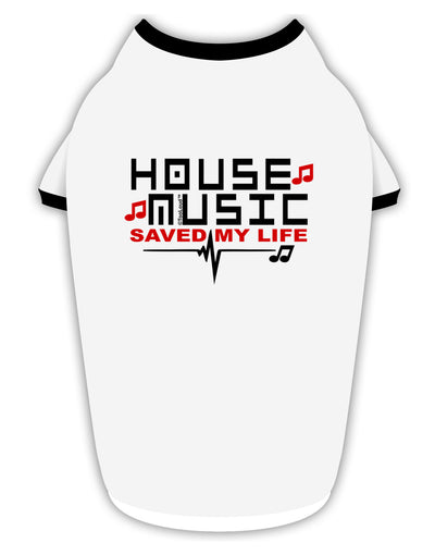 House Saved My Life Stylish Cotton Dog Shirt-Dog Shirt-TooLoud-White-with-Black-Small-Davson Sales