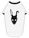 Scary Bunny Face Black Stylish Cotton Dog Shirt-Dog Shirt-TooLoud-White-with-Black-Small-Davson Sales