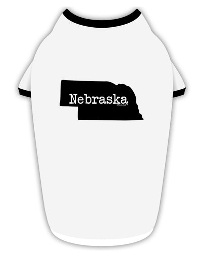 Nebraska - United States Shape Stylish Cotton Dog Shirt by TooLoud