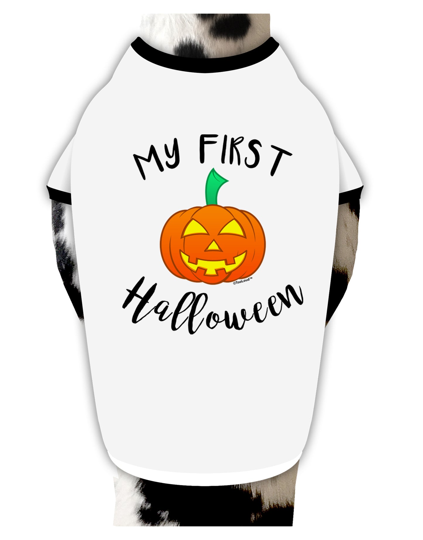 My First Halloween Dog Shirt by TooLoud-Dog Shirt-TooLoud-White-with-Black-Small-Davson Sales