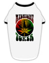 Midnight Toker Marijuana Stylish Cotton Dog Shirt-Dog Shirt-TooLoud-White-with-Black-Small-Davson Sales