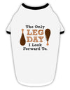 Leg Day - Turkey Leg Stylish Cotton Dog Shirt-Dog Shirt-TooLoud-White-with-Black-Small-Davson Sales