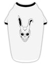 Scary Face Bunny White Stylish Cotton Dog Shirt-Dog Shirt-TooLoud-White-with-Black-Small-Davson Sales