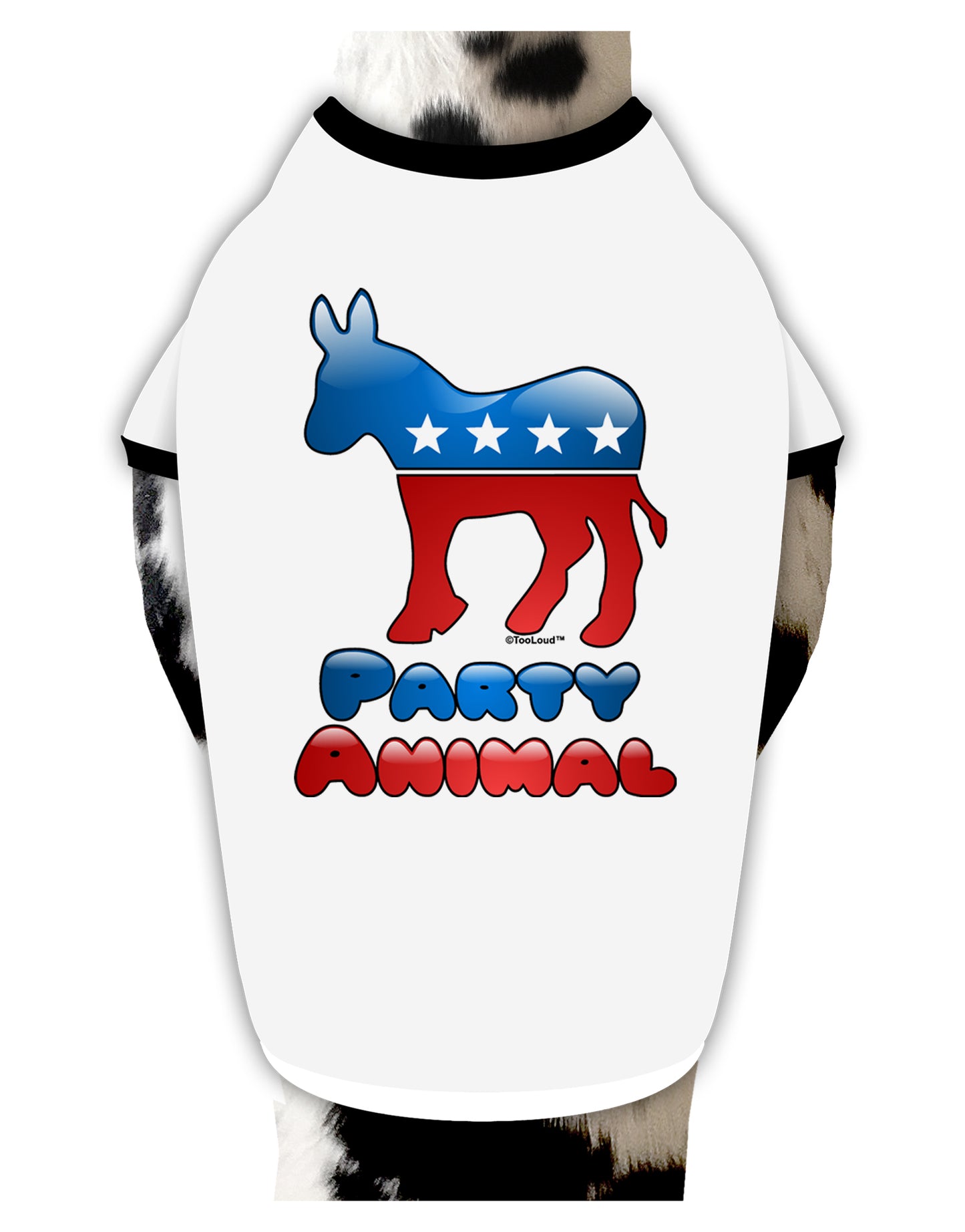 Democrat Party Animal Dog Shirt by TooLoud-Dog Shirt-TooLoud-White-with-Black-Small-Davson Sales