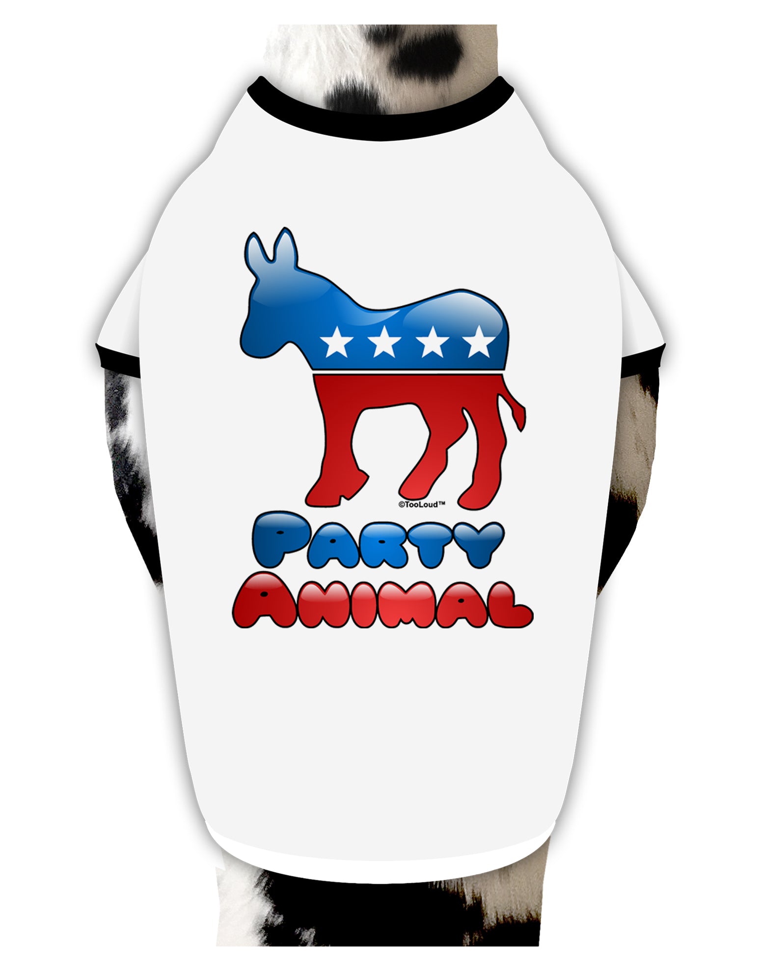 Democrat Party Animal Dog Shirt by TooLoud-Dog Shirt-TooLoud-White-with-Black-Small-Davson Sales