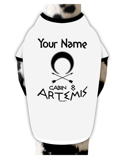 Personalized Cabin 8 Artemis Stylish Cotton Dog Shirt-Dog Shirt-TooLoud-White-with-Black-Small-Davson Sales