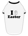 I Egg Cross Easter Design Stylish Cotton Dog Shirt by TooLoud-Dog Shirt-TooLoud-White-with-Black-Small-Davson Sales