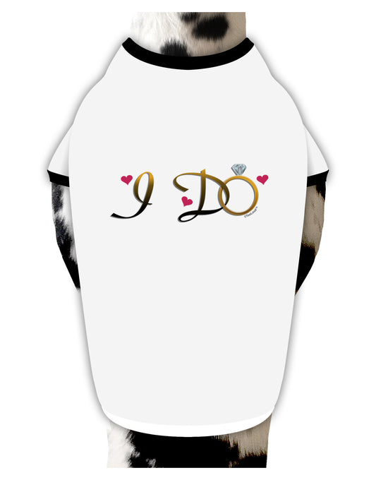 I Do - Bride Dog Shirt-Dog Shirt-TooLoud-White-with-Black-Small-Davson Sales