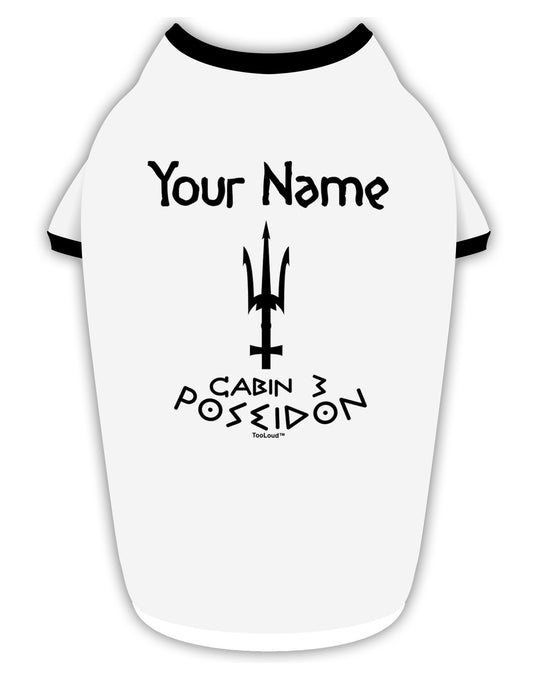 Personalized Cabin 3 Poseidon Stylish Cotton Dog Shirt-Dog Shirt-TooLoud-White-with-Black-Small-Davson Sales
