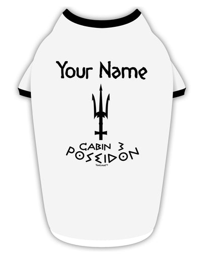 Personalized Cabin 3 Poseidon Stylish Cotton Dog Shirt-Dog Shirt-TooLoud-White-with-Black-Small-Davson Sales