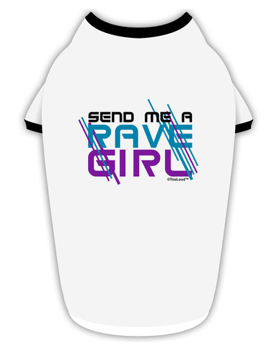 Send Me A Rave Girl Stylish Cotton Dog Shirt-Dog Shirt-TooLoud-White-with-Black-Small-Davson Sales