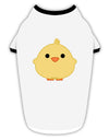 Cute Little Chick - Yellow Stylish Cotton Dog Shirt by TooLoud-Dog Shirt-TooLoud-White-with-Black-Small-Davson Sales