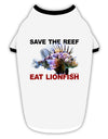 Save the Reef - Eat Lionfish Stylish Cotton Dog Shirt-Dog Shirt-TooLoud-White-with-Black-Small-Davson Sales