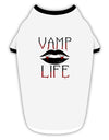 TooLoud Vamp Life Stylish Cotton Dog Shirt-Dog Shirt-TooLoud-White-with-Black-Small-Davson Sales