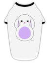 Cute Bunny with Floppy Ears - Purple Stylish Cotton Dog Shirt by TooLoud-Dog Shirt-TooLoud-White-with-Black-Small-Davson Sales