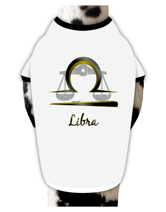 Libra Symbol Dog Shirt-Dog Shirt-TooLoud-White-with-Black-Small-Davson Sales