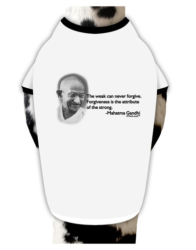 The Weak Can Never Forgive Dog Shirt-Dog Shirt-TooLoud-White-with-Black-Small-Davson Sales