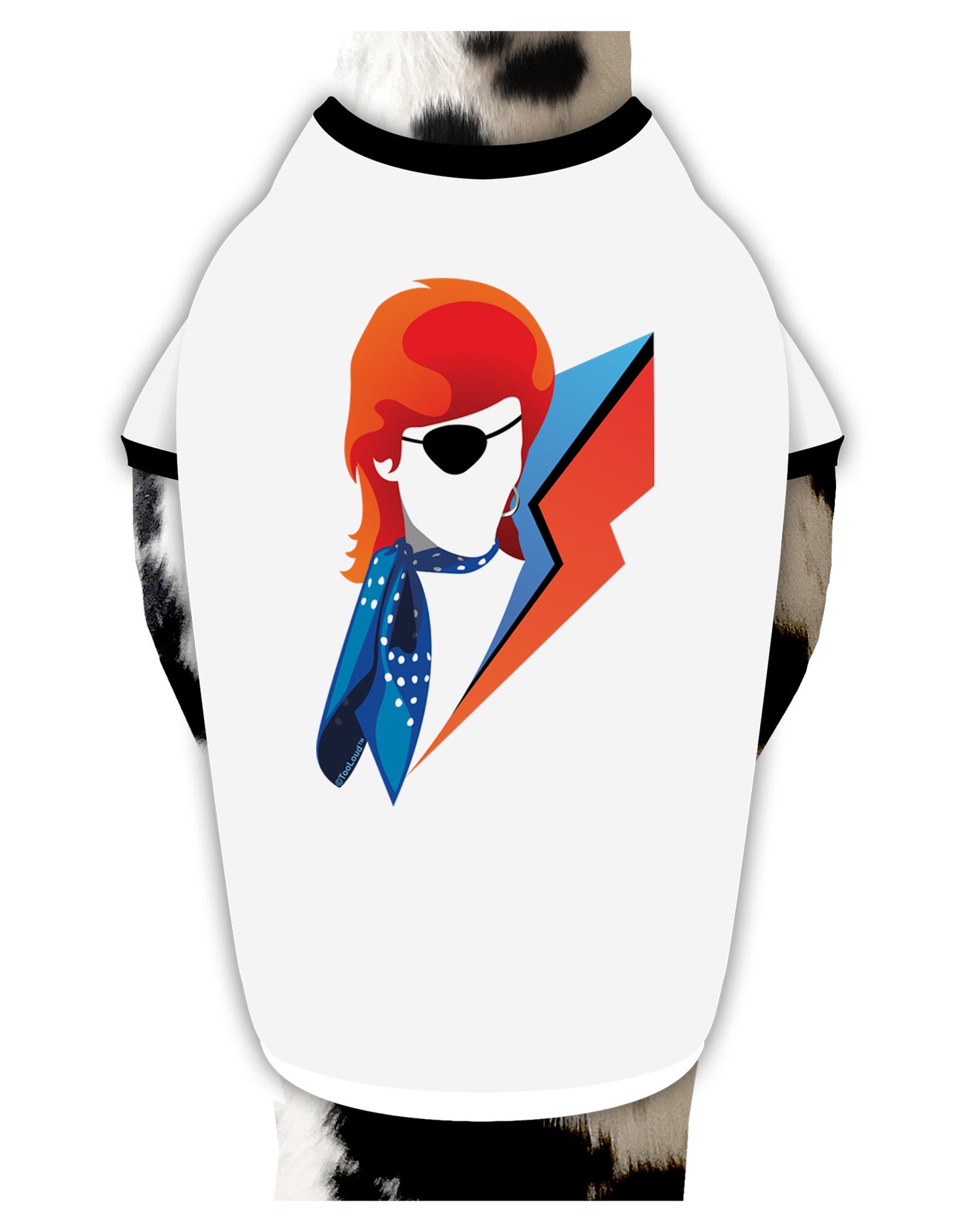 The Glam Rebel Dog Shirt-Dog Shirt-TooLoud-White-with-Black-Small-Davson Sales