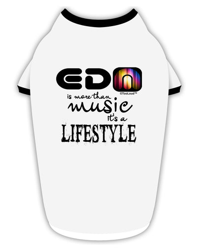 EDM - A Lifestyle Stylish Cotton Dog Shirt-Dog Shirt-TooLoud-White-with-Black-Small-Davson Sales