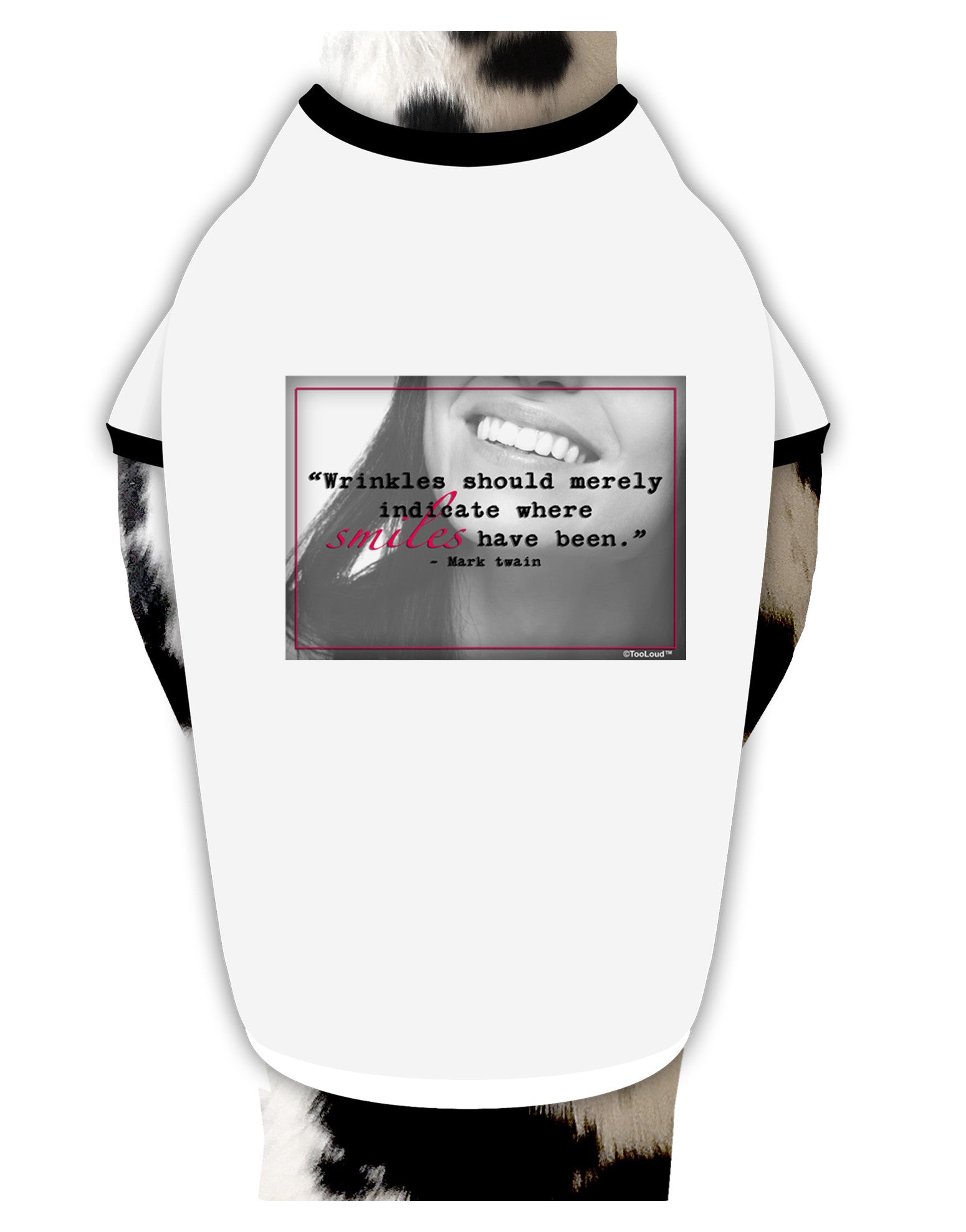 Where Smiles Mark Twain Dog Shirt-Dog Shirt-TooLoud-White-with-Black-Small-Davson Sales