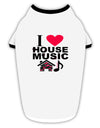 I Love House Pink Stylish Cotton Dog Shirt-Dog Shirt-TooLoud-White-with-Black-Small-Davson Sales