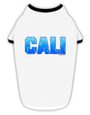 Cali Ocean Bubbles Stylish Cotton Dog Shirt by TooLoud-Dog Shirt-TooLoud-White-with-Black-Small-Davson Sales