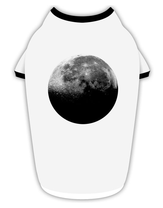 Moon of Earth Stylish Cotton Dog Shirt-Dog Shirt-TooLoud-White-with-Black-Small-Davson Sales