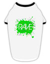 Rave Splatter Green Stylish Cotton Dog Shirt-Dog Shirt-TooLoud-White-with-Black-Small-Davson Sales