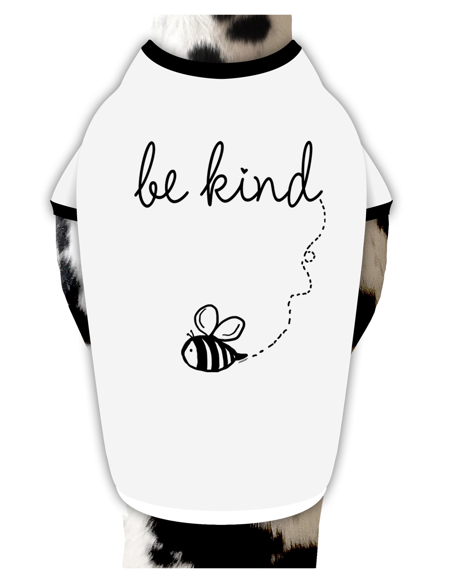TooLoud Be Kind Dog Shirt-Dog Shirt-TooLoud-White-with-Black-Small-Davson Sales